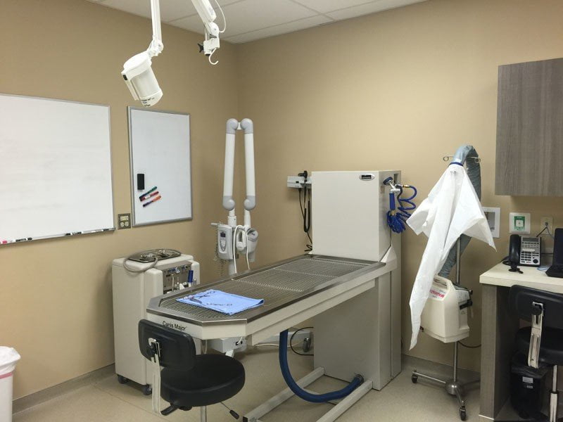 One of the treatment areas used for dental work